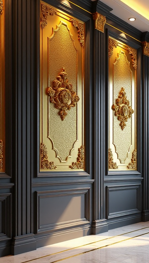 Luxury Gold Decorative Panels - Premium Interior Haldwani